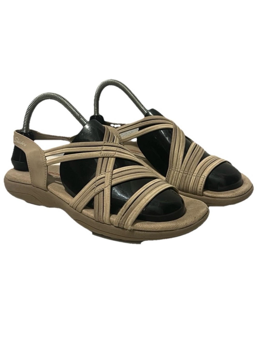 Skechers Reggae Slim summer Strap Memory Foam Sandals 164036W Women’s Size 8